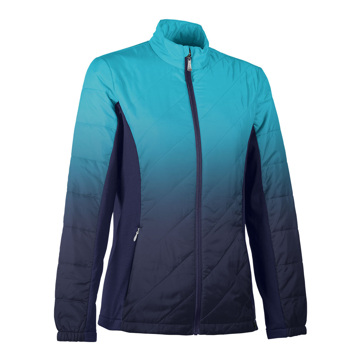 Sun Mountain 2024 Women S Gradient Golf Jacket PlayBetter   213787 WMN GRADIENT JKT NAVY AQUA 1200x1200 