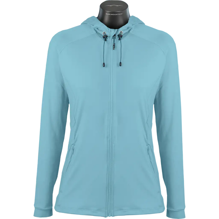 Sun Mountain 2025 Women's Second Layer Golf Hooded Jacket