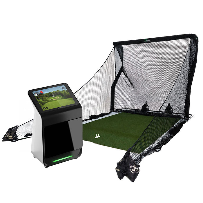 Garmin Approach R50 Golf Launch Monitor Home Net Studio with The Net Return Premium Hitting Net Package