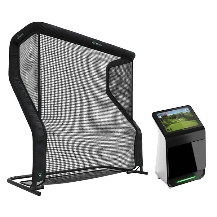 Garmin Approach R50 Golf Launch Monitor Home Net Studio with The Net Return Premium Hitting Net Package