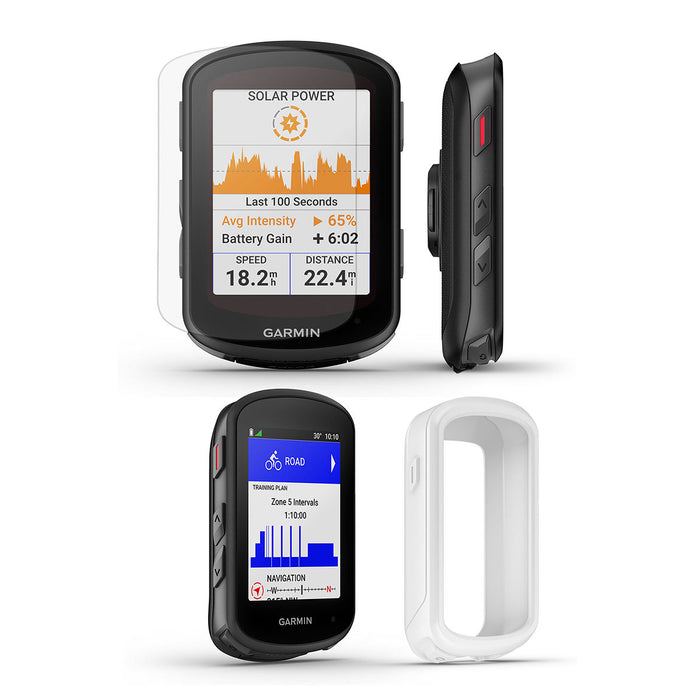  Garmin Edge 840 Solar GPS Cycling Computer, Touchscreen, Button  Controls, Advanced Navigation with Wearable4U E-Bank Bundle : Electronics