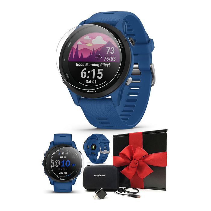 Garmin Forerunner® 255S Music, Smaller GPS Running Smartwatch with Music,  Advanced Insights, Long-Lasting Battery, Black