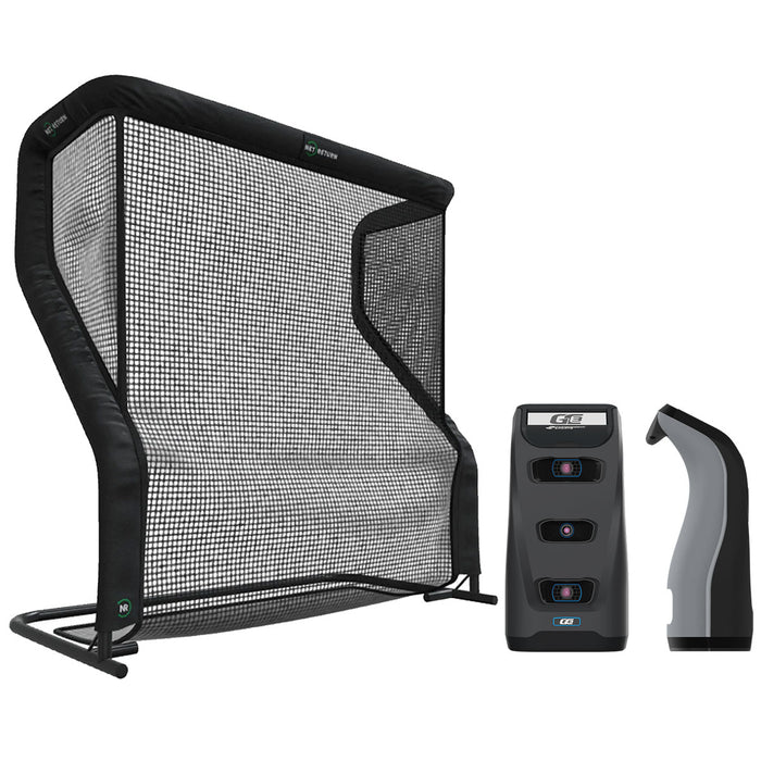 Foresight GC3 Golf Launch Monitor PlayBetter Home Net Studio with The Net Return Premium Hitting Net Package