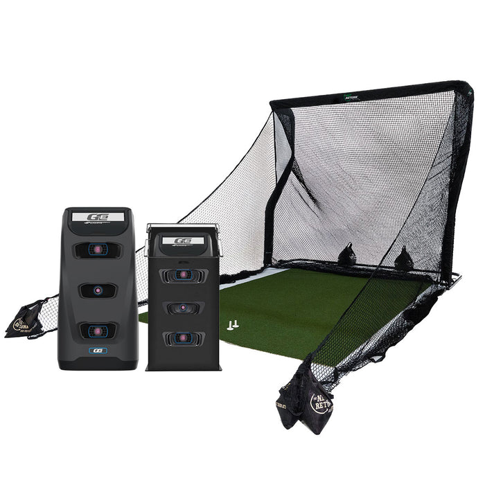 Foresight GC3 Golf Launch Monitor PlayBetter Home Net Studio with The Net Return Premium Hitting Net Package