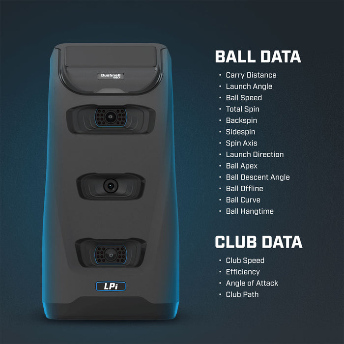 Bushnell LPi Personal Launch Monitor & Simulator Studio Package | PlayBetter SimStudio™ with Impact Screen, Enclosure, Side Barriers, Hitting/Putting Mats & Projector