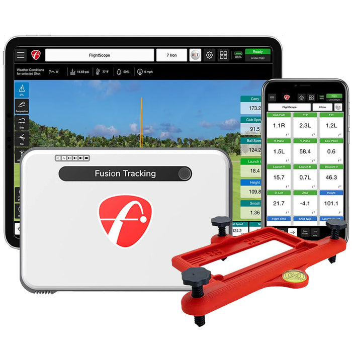 FlightScope Mevo+ Plus LIMITED EDITION (with Pro Package, Face Impact, 12 Exclusive E6 Connect Courses) Golf Launch Monitor & Simulator