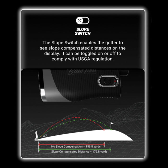 Blue Tees Golf Series 3 Max+ Golf Laser Rangefinder with Slope