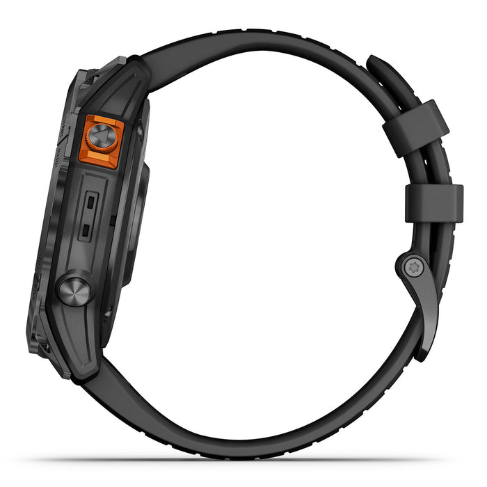 Garmin Fenix 7X Pro Sapphire Solar (Fog Gray/Ember Orange) Multisport GPS  Smartwatch