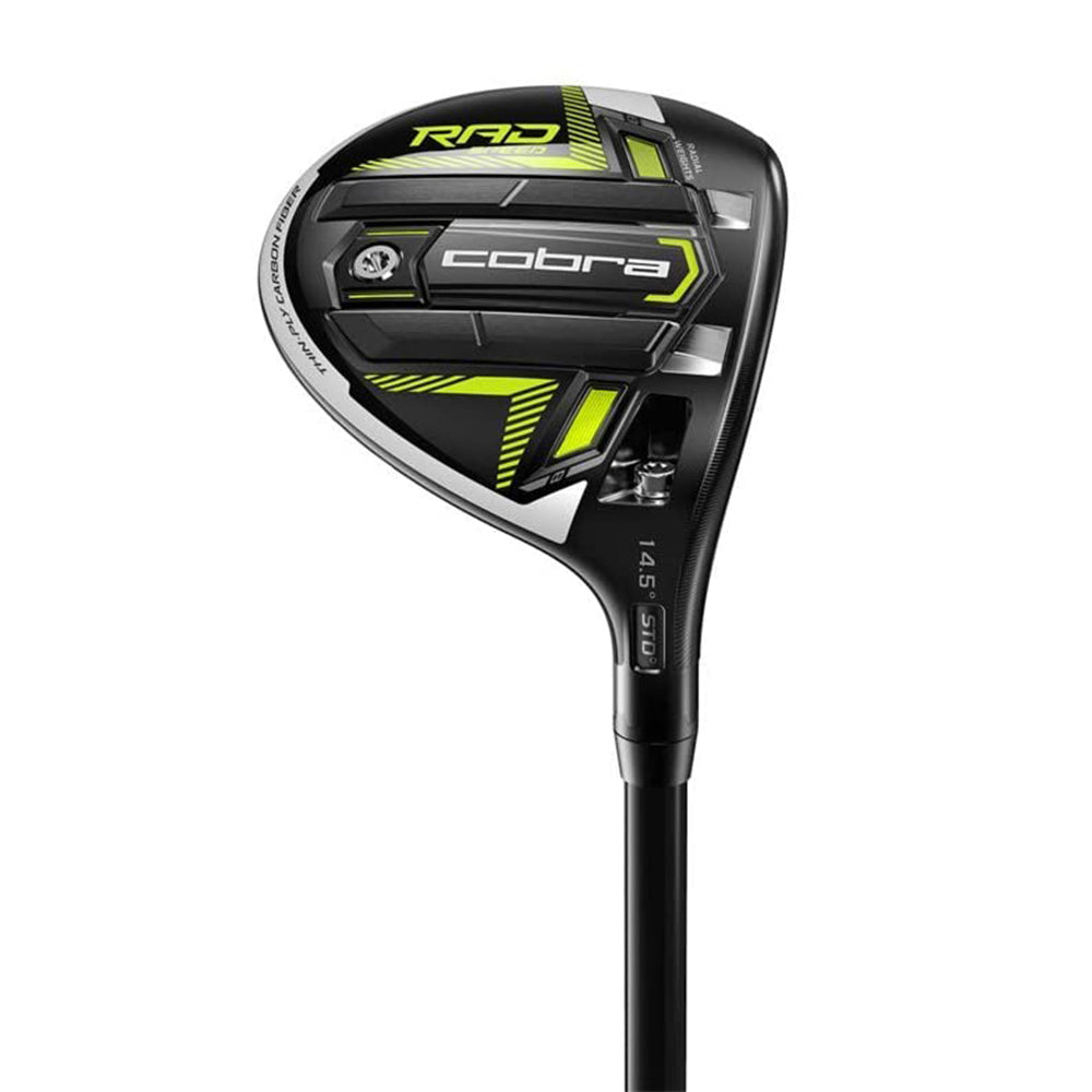 Cobra Golf King RADSPEED Men's Fairway | Black/Turbo Yellow