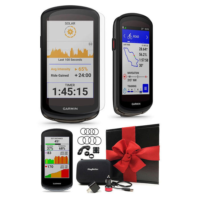 Garmin Edge 540 (Non-Solar) GPS Cycling Computer  Bundle with PlayBetter  Protective Silicone Case (Black) & Screen Protectors 